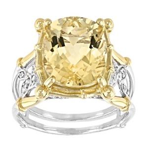 Yellow Labradorite Ring